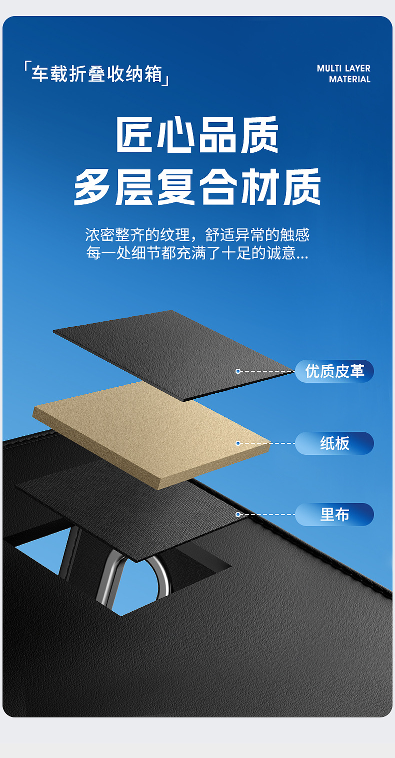 车载收纳箱汽车后备箱储物箱折叠多功能尾箱收纳神器整理箱收纳盒详情5