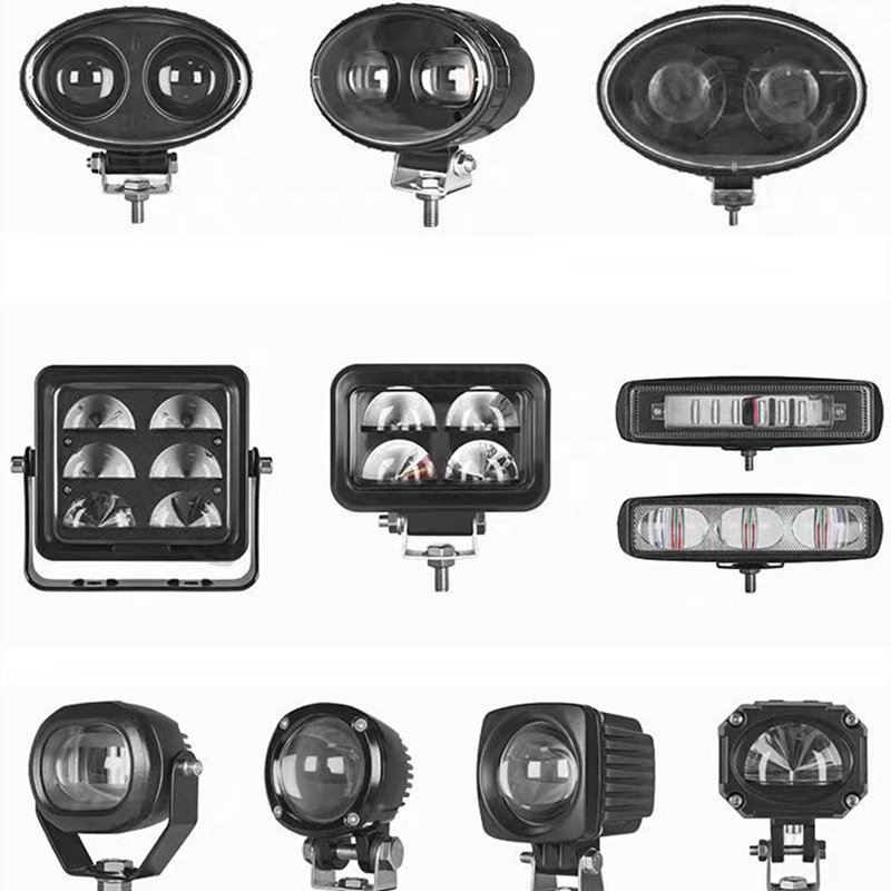 高亮弧形叉车LED安全警示灯 迷你款AGV小车倒车区域边界示宽灯详情6