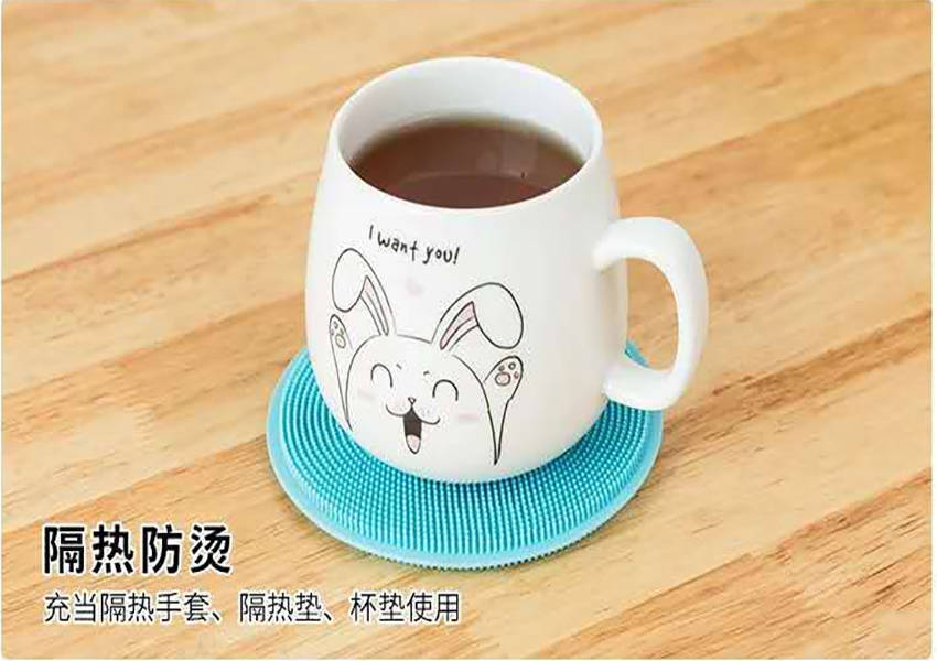 多功能硅胶洗碗刷不易沾油抹布 双面硅胶清洁刷 厨房刷锅洗碗家用详情13