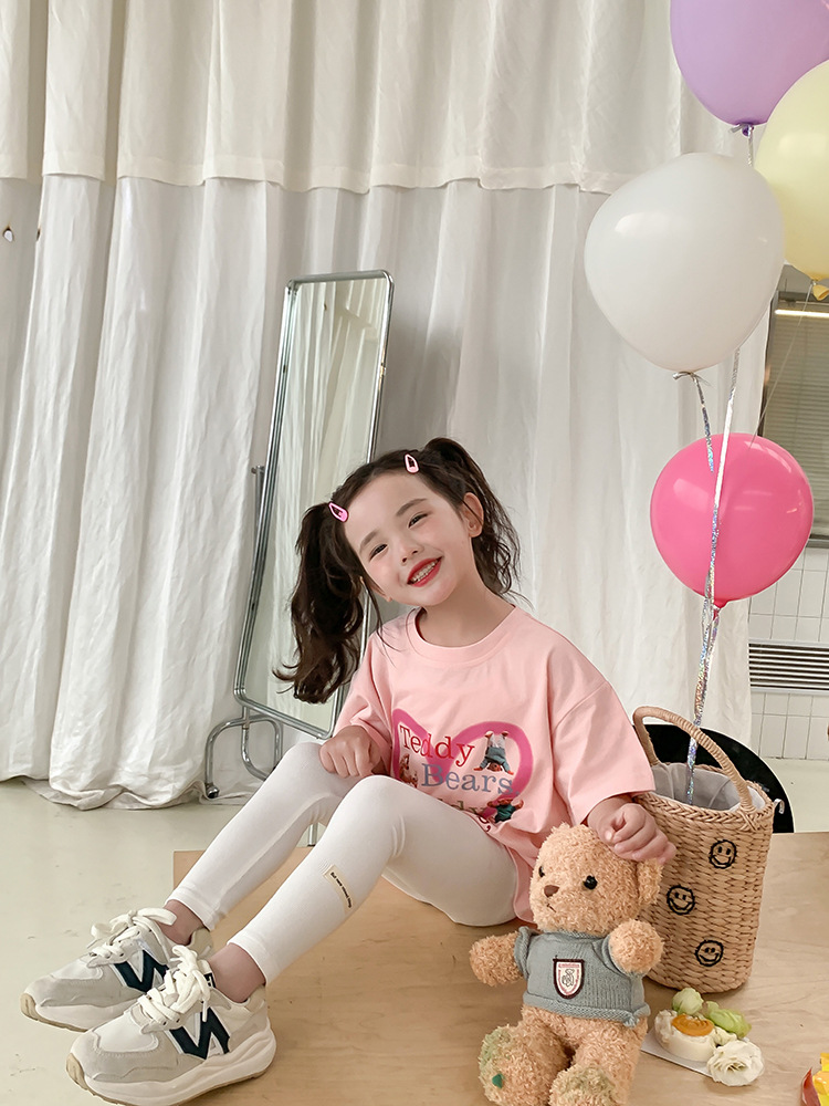 艾摩贝贝2023夏新款童装男女童宝宝可爱T恤儿童数码印花卡通短袖详情45