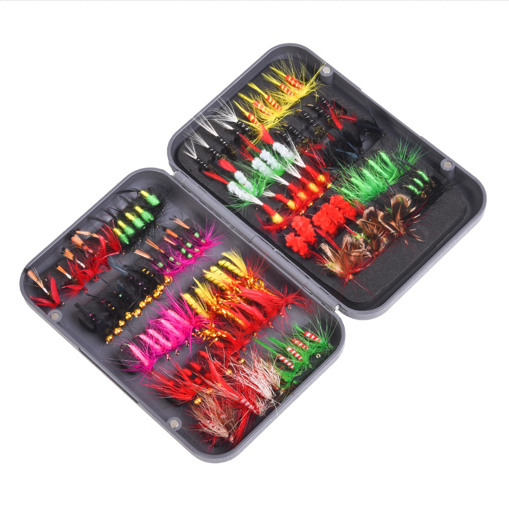 Leou 27955 multi-color mixed fly hook, butterfly imitation and bionic lure fishing hook, hardware fishing equipment premium pic 7