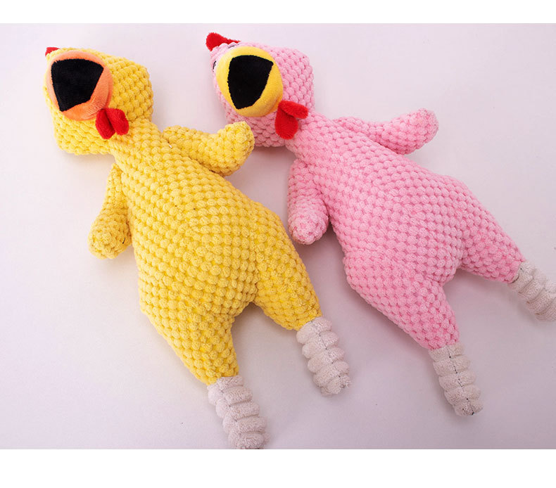 批发新款宠物发声玩具可爱耐撕咬狗狗猫咪互动神器自嗨磨牙尖叫鸡详情8