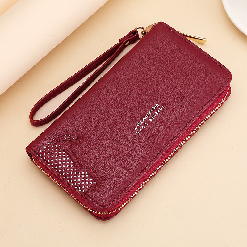 New fashionable zipper large-capacity wallet pic 2