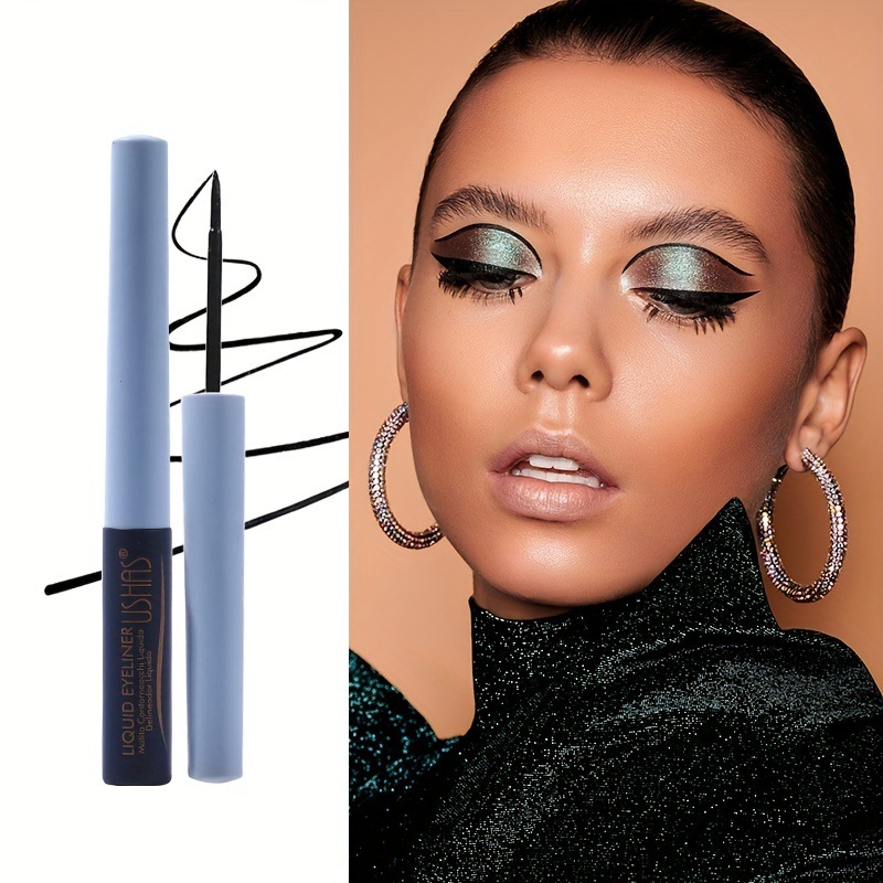 USHAS cross-border in-stock bestsellers: Colored eyeliner liquid eyeshadow, eye makeup, sequins, European and American, non-smudging, waterproof, long-lasting, and contouring pic 4