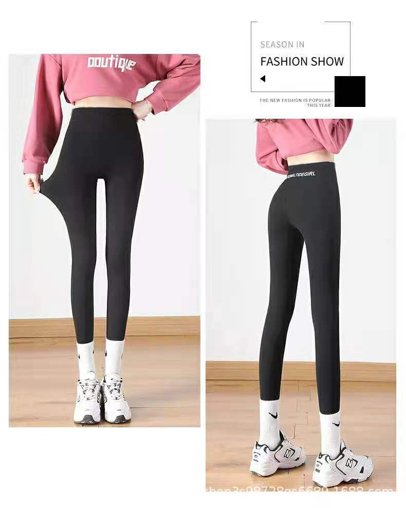 羊羔绒鲨鱼裤子外穿秋冬加厚加绒高腰打底裤女保暖显瘦腿瑜伽芭比详情25