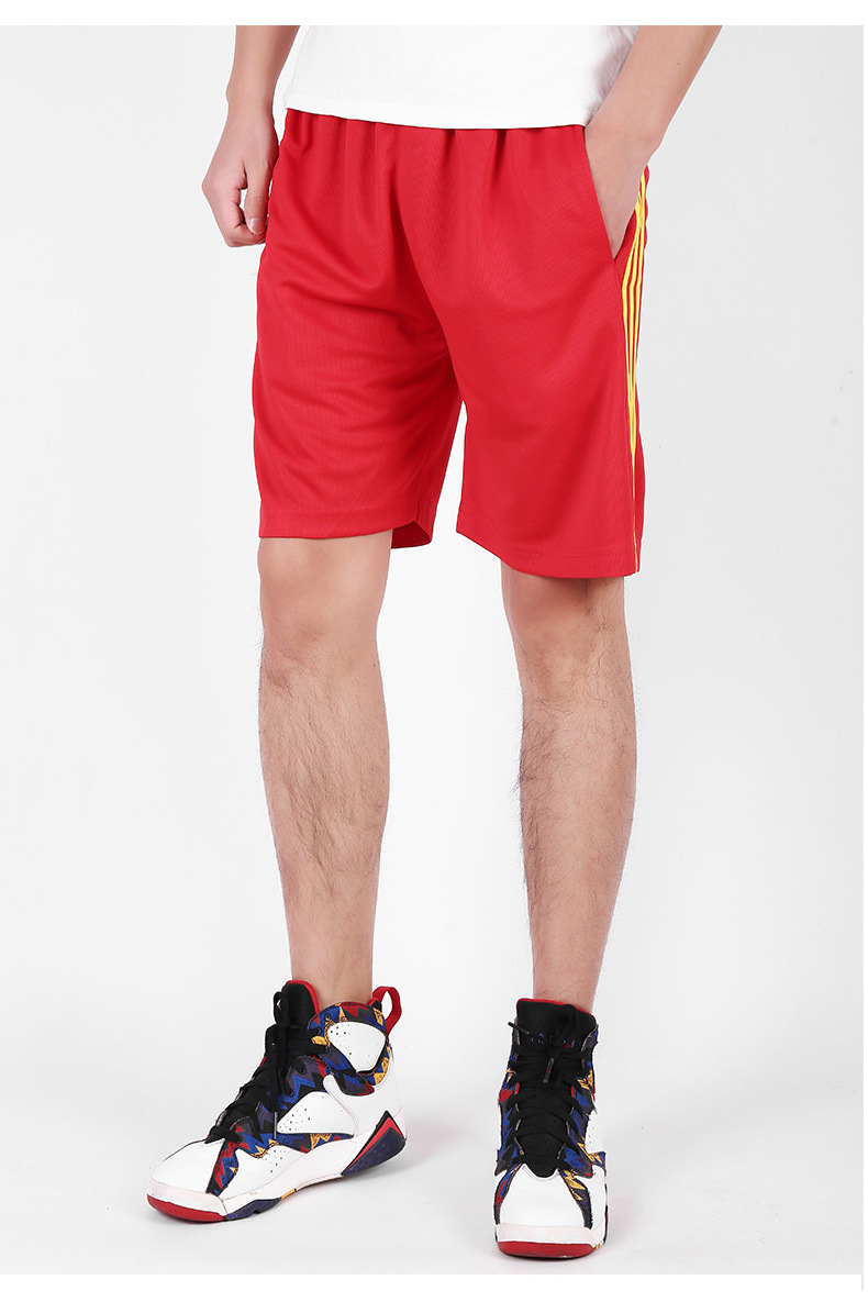 运动短裤男休闲健身锻炼跑步篮球裤有口袋训练五分裤沙滩裤足球裤详情13