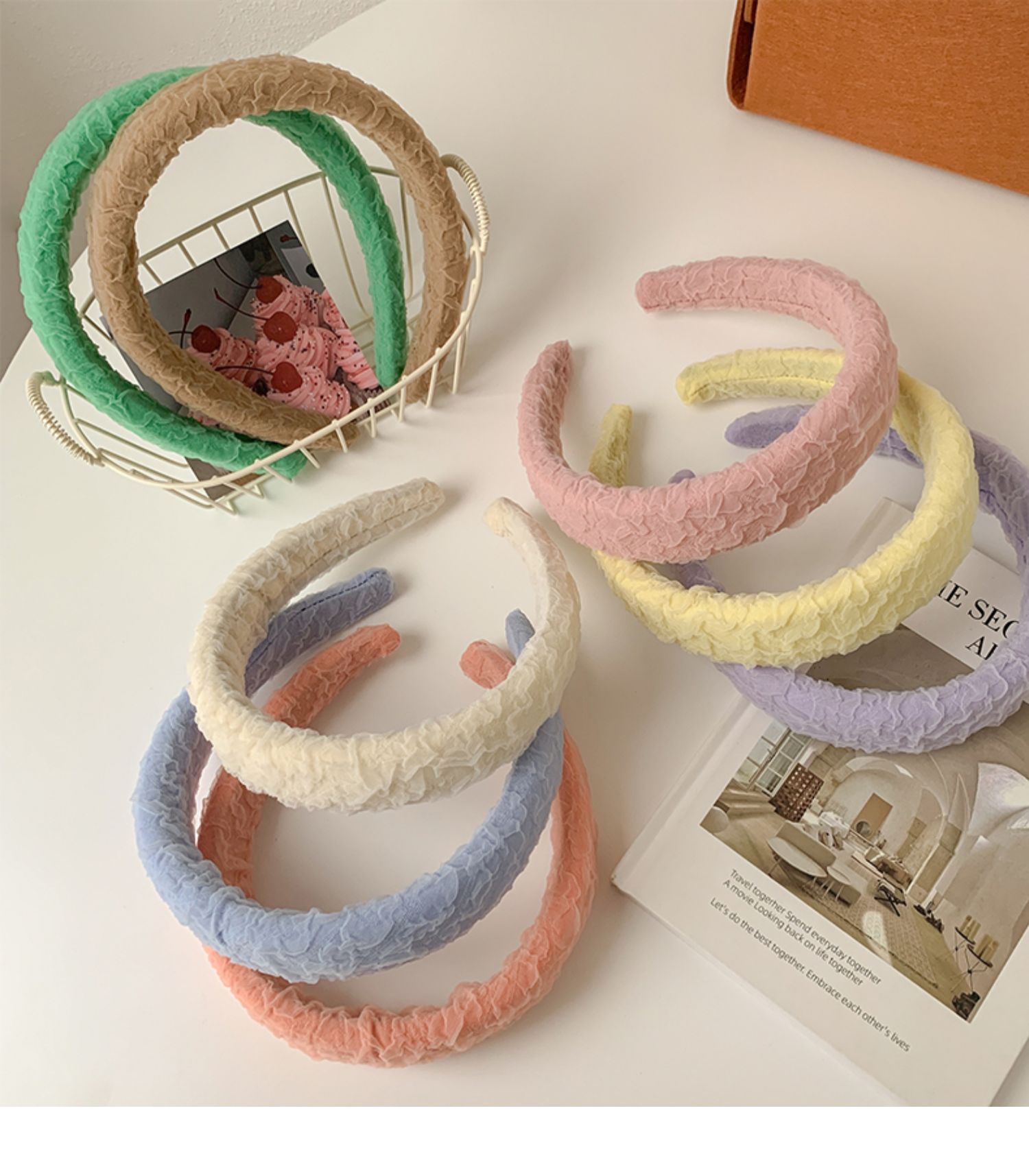 糖果色高颅顶发箍韩国网红女气质头箍减龄宽边头饰压发卡发带发饰详情17