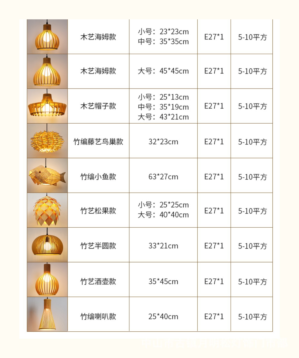 简约木艺吊灯个性茶室灯具新中式餐厅灯床头灯卧室客厅灯笼民宿灯详情15