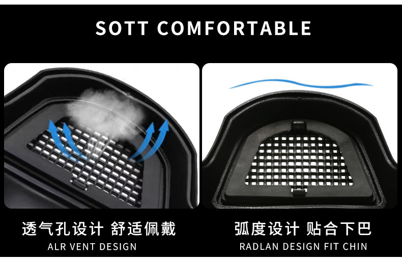 High-definition transparent protective face mask, anti-droplet, anti-dust, anti-dust, labor protection, cycling goggles, cross-border glasses 968 pic 6