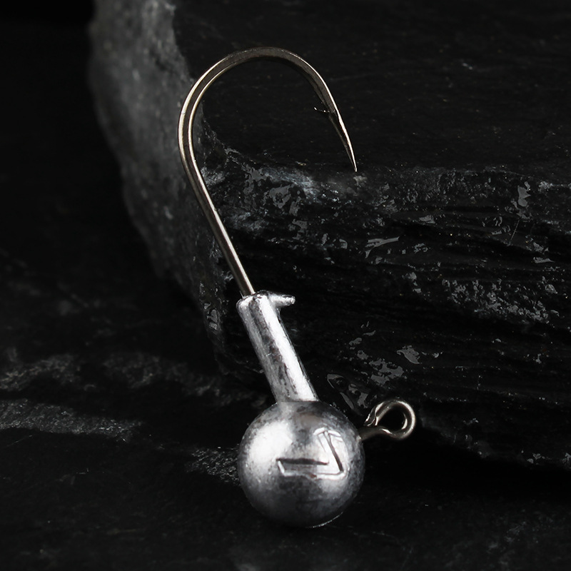 50 original color lure lead head hooks, reinforced lure hooks, wholesale lure bait, T-tail soft bait, fake bait, micro-lead head hooks pic 18
