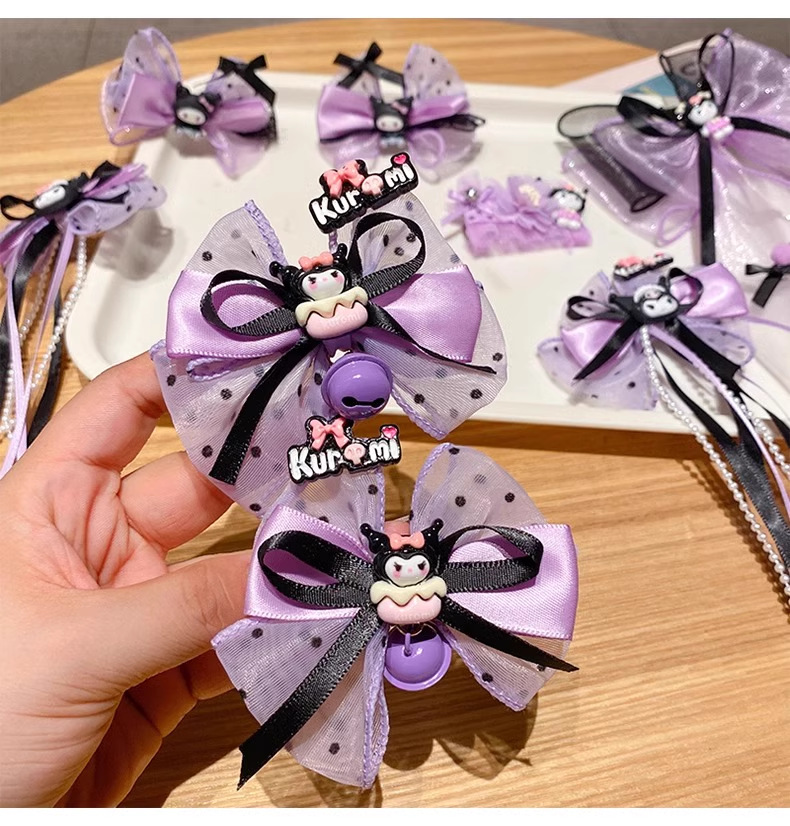 儿童发夹可爱库洛米发饰小女孩蝴蝶结发夹宝宝洛丽塔装扮饰品发卡详情27