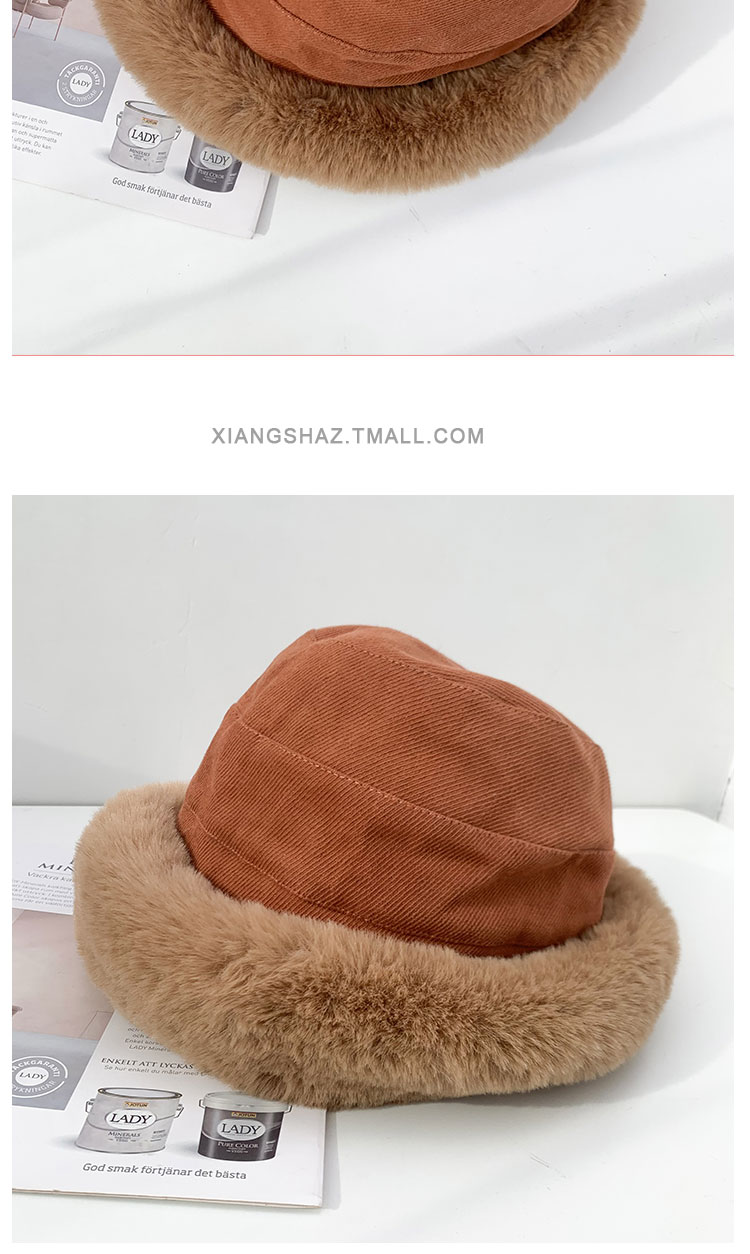 秋冬加厚毛绒保暖渔夫帽女防寒防风护耳盆帽北方冬天卷边蒙古帽子详情16