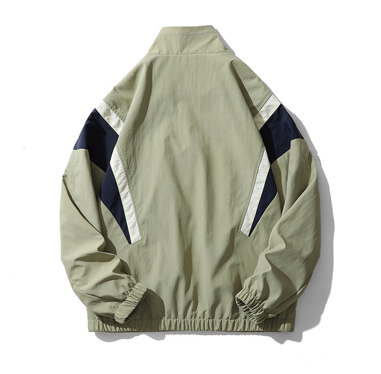 Spring 2023 new Instagram-style Hong Kong-style jacket for men, loose couple, trendy and casual color patchwork jacket for men pic 12