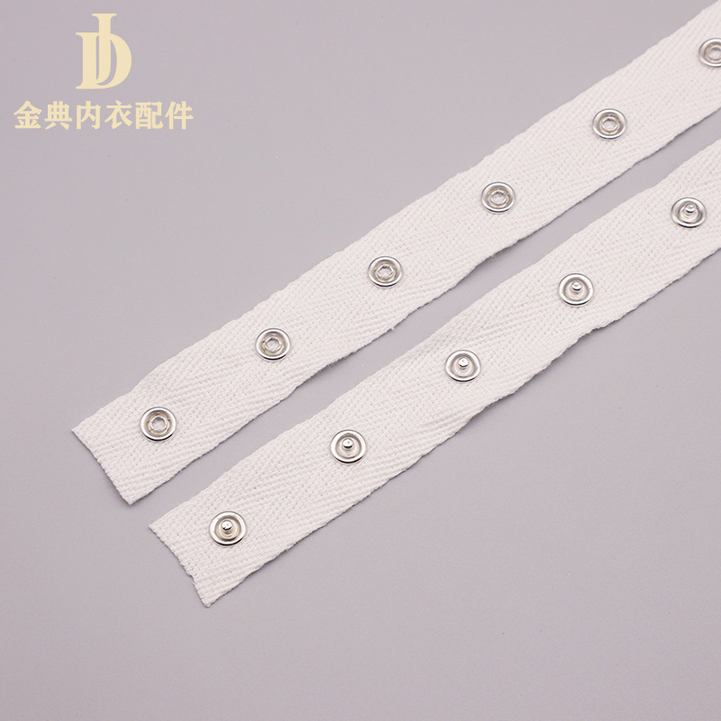 Golden Classic Accessories Underwear Cotton back-buckle size Single Row Stainless Steel Style (Minimum order size 50 per roll) pic 1