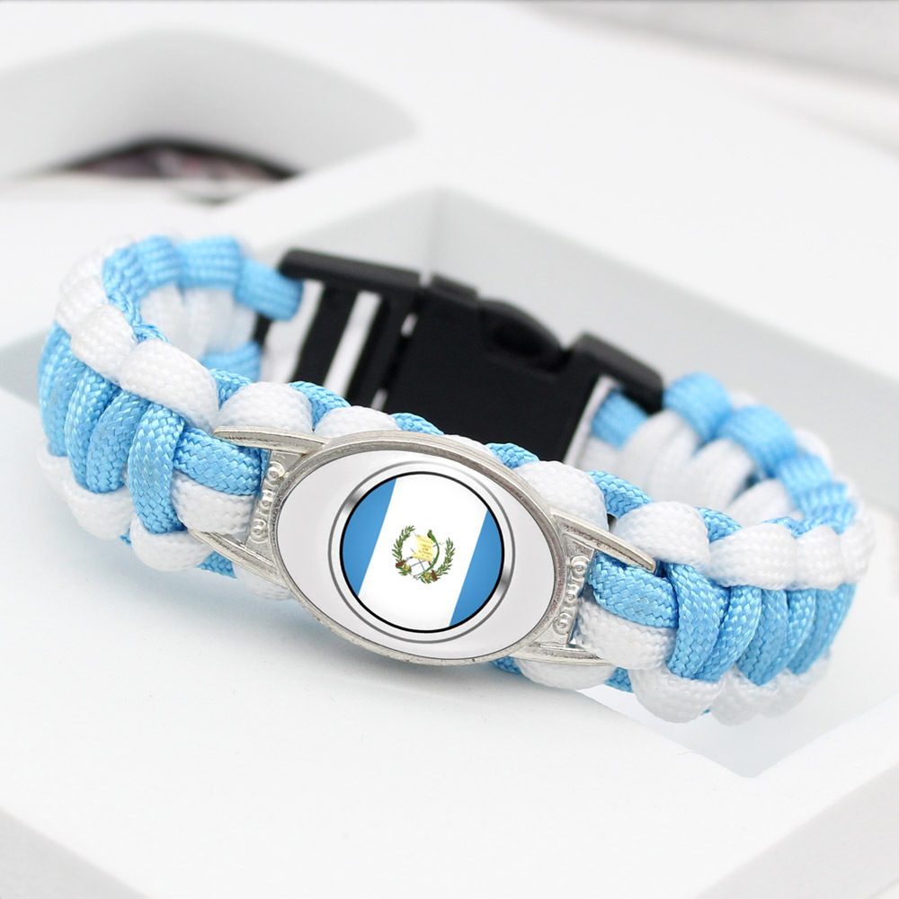 世界各国国旗手环 委内瑞拉 巴拉圭  国旗伞绳编织手链详情4