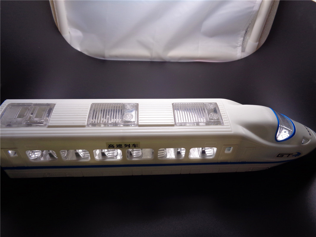 The best-selling LED simulation train of the Harmony high-speed train and electric train model of the seven-color music luminous toy pic 5