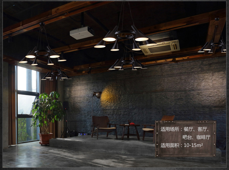 loft复古工业风餐厅吧台铁艺吊灯美式简约客厅书房创意灯具详情53