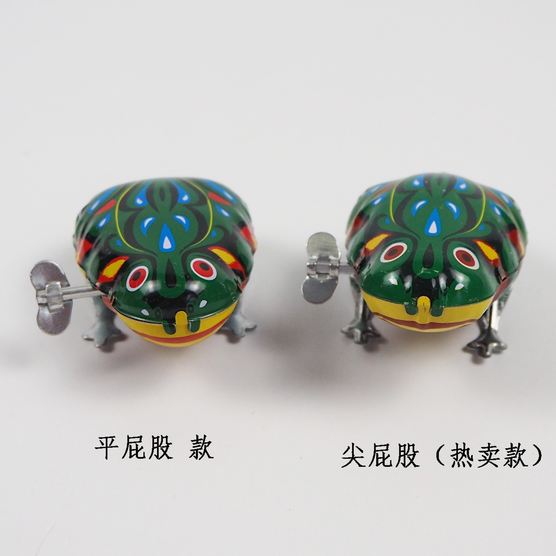 Winding up a tin frog with a sharp fart, a classic and nostalgic toy, a baby wind-up toy, a classic and best-selling toy for the 80s generation pic 8