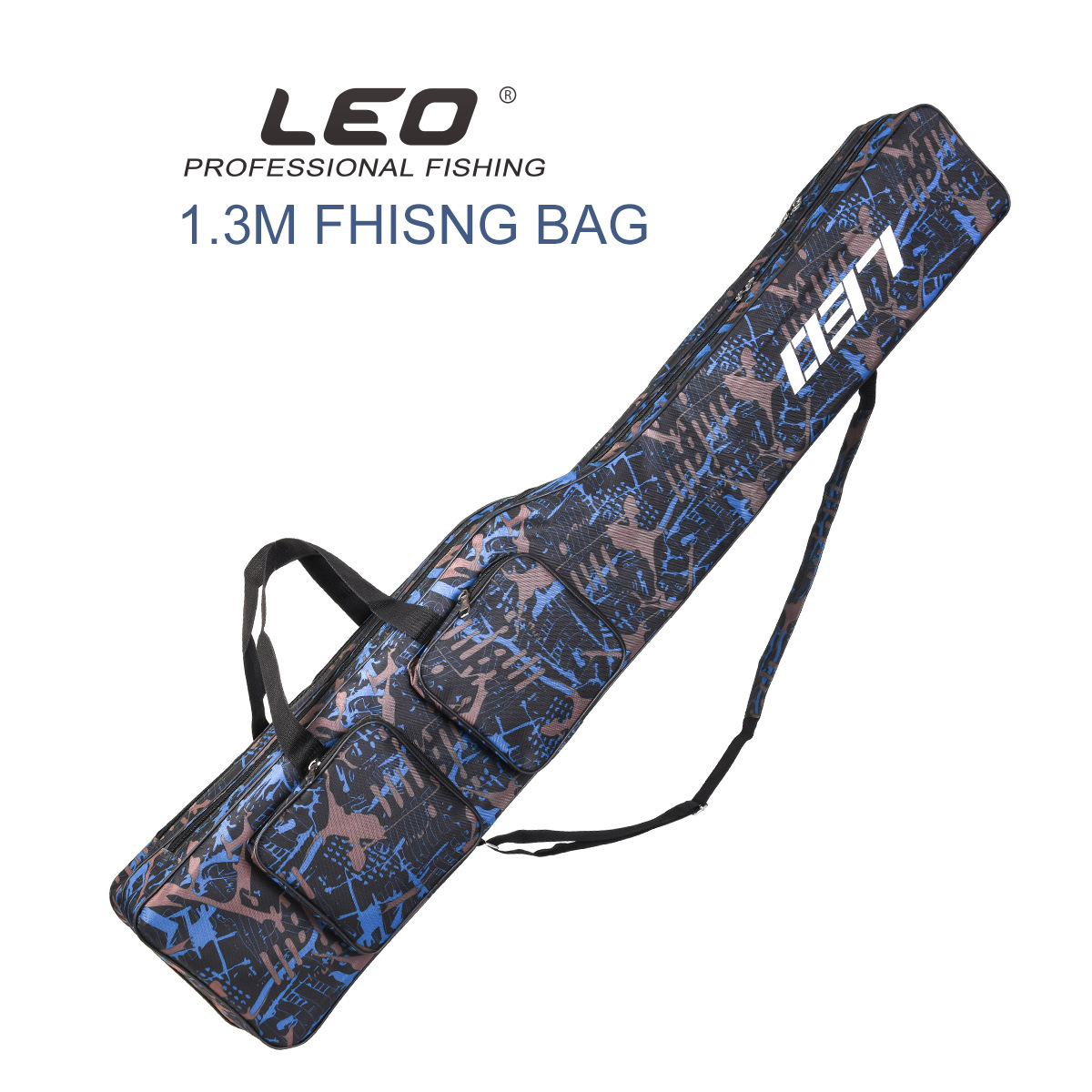 28064 LEO/ Leou [Double-Layer knife-shaped Large-belted Fishing Tackle Bag 1.3m] European-style reservoir fishing rod and sea rod Bag pic 19