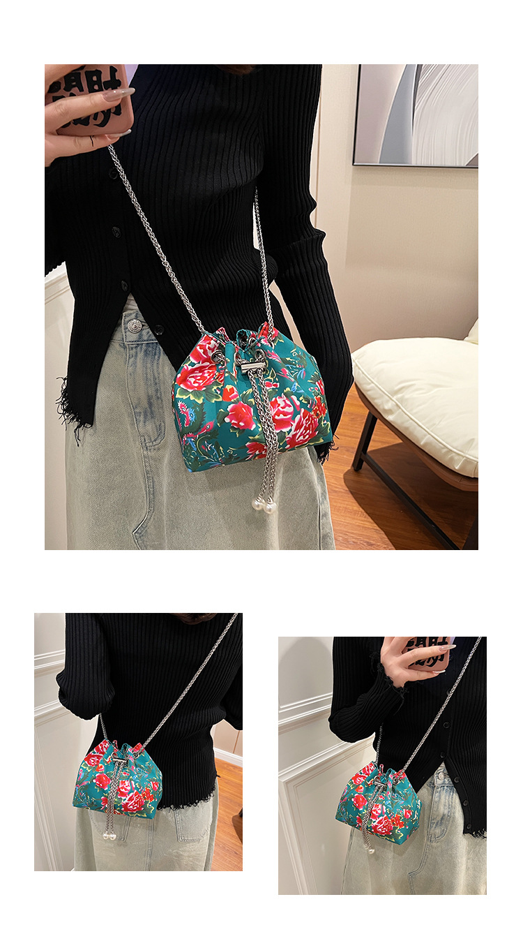 花棉袄潮酷水桶包新款2024春季个性民族风单肩包国潮复古斜挎女包详情48