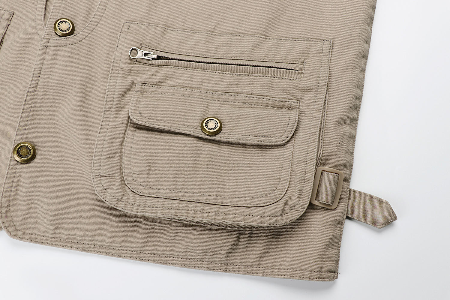 Wholesale of large-sized multi-functional photography, fishing, travel and leisure waistcoats for middle-aged and elderly men pic 12