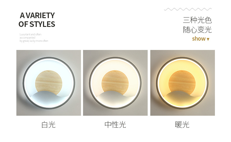 卧室床头灯壁灯简约现代过道灯客厅背景墙灯轻奢酒店网红壁灯北欧详情2