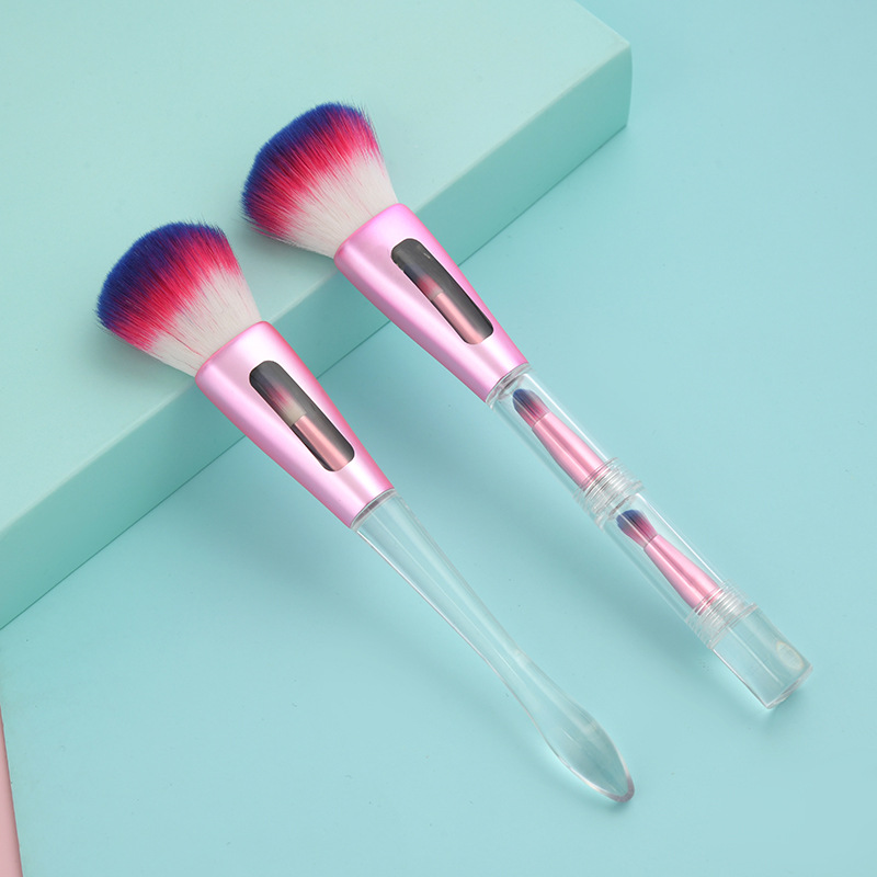 Multi-functional five-in-one single brush, splicing brush, bevel blush brush, shadow brush, eyeshadow brush, lip brush, soft fiber bristles pic 2