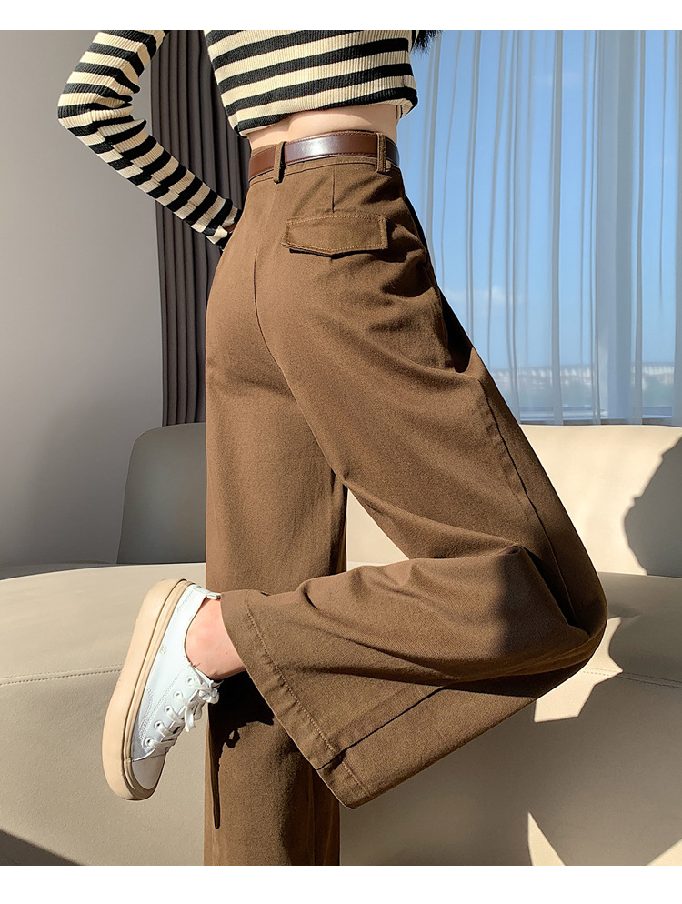 法式八分九分天丝棉阔腿牛仔裤女秋季新款小个子宽松显瘦直筒裤详情54