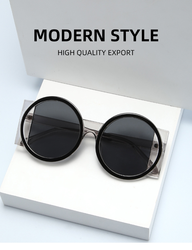 两个圈 个性时尚太阳眼镜欧美穿搭街拍节日派对墨镜T1068详情12