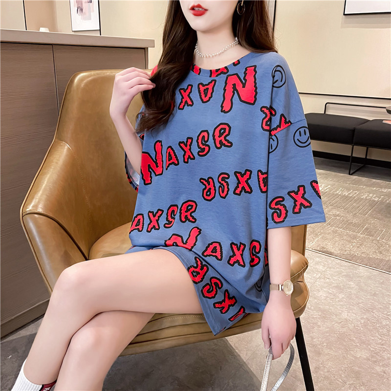 2021新款网红ins超火短袖t恤女装春夏潮情侣装大码宽松上衣详情6