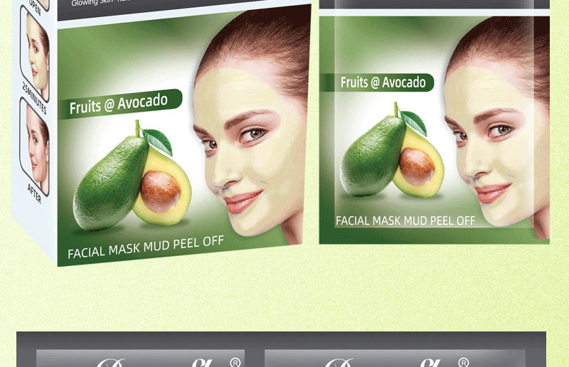 Dear She Avocado Mask, peel-off head Mask/Nose mask, clean pores, absorb oil, cross-border export pic 18