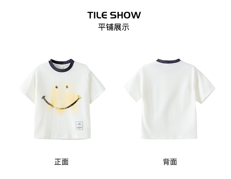 男童夏季凉感卡通短袖T恤2025新款儿童装夏装中大童宽松半袖上衣详情7