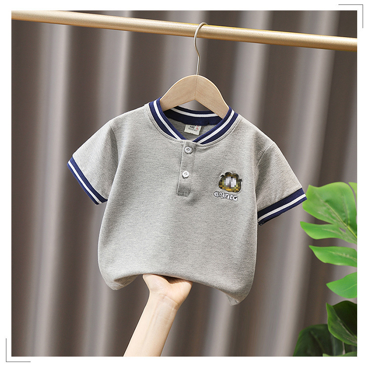 男童t恤短袖小童夏季2024新款男宝宝夏装儿童装polo衫男孩上衣服3详情1