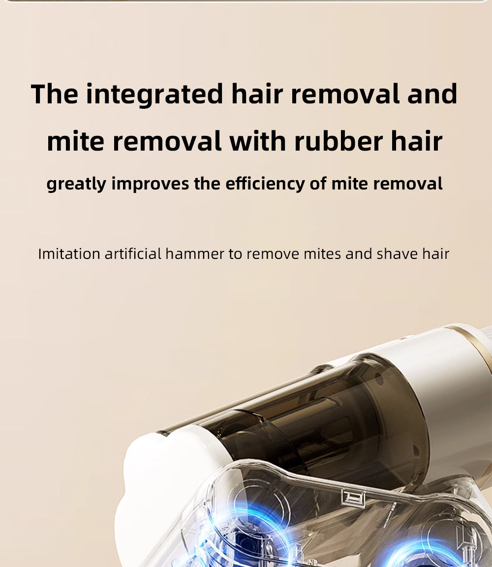 Double roller brush mite remover, a mite removal wonder, a large household vacuum cleaner for bed removal, ultrasonic and ultraviolet sterilization power purification pic 8