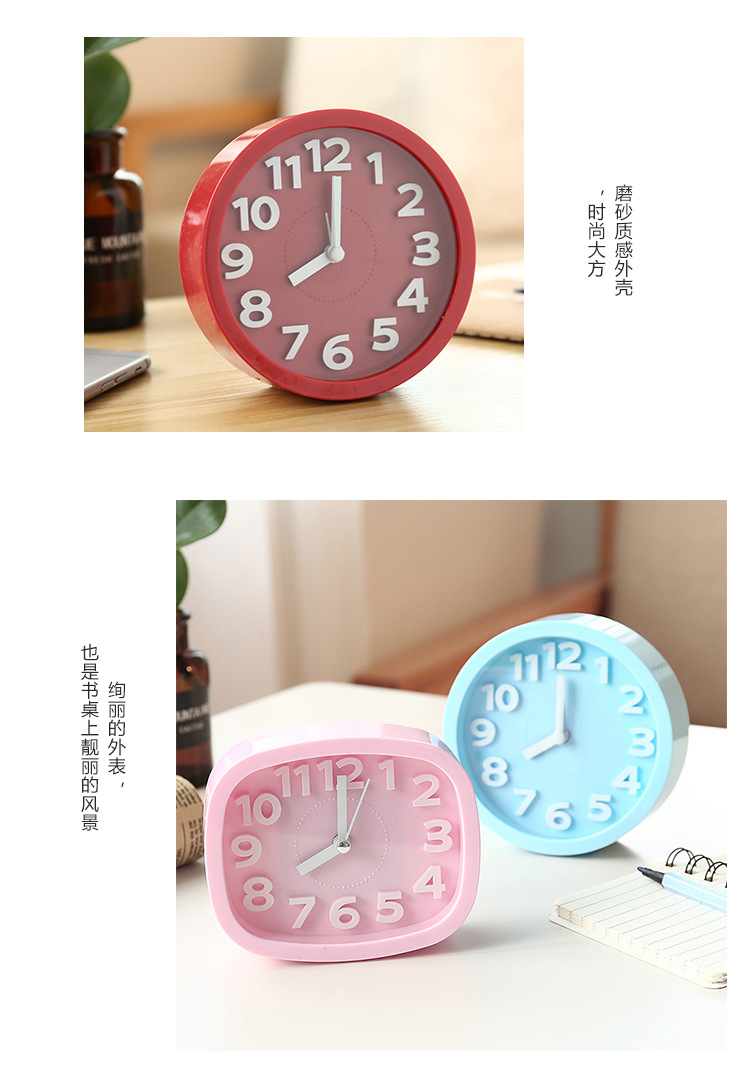 创意台式数字闹钟床头大音量时钟小摆件学生起床定时电子时钟详情19