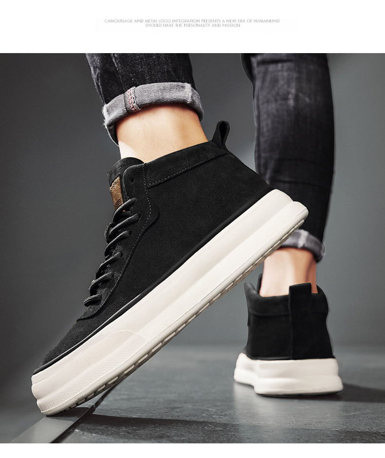 男鞋2024新款秋季复古休闲工作上班鞋子韩版百搭男士运动板鞋大码详情35