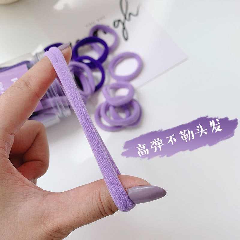 National trend series hair ties, colorful high-elasticity candy-colored rubber bands, hair bands, hair accessories pic 2
