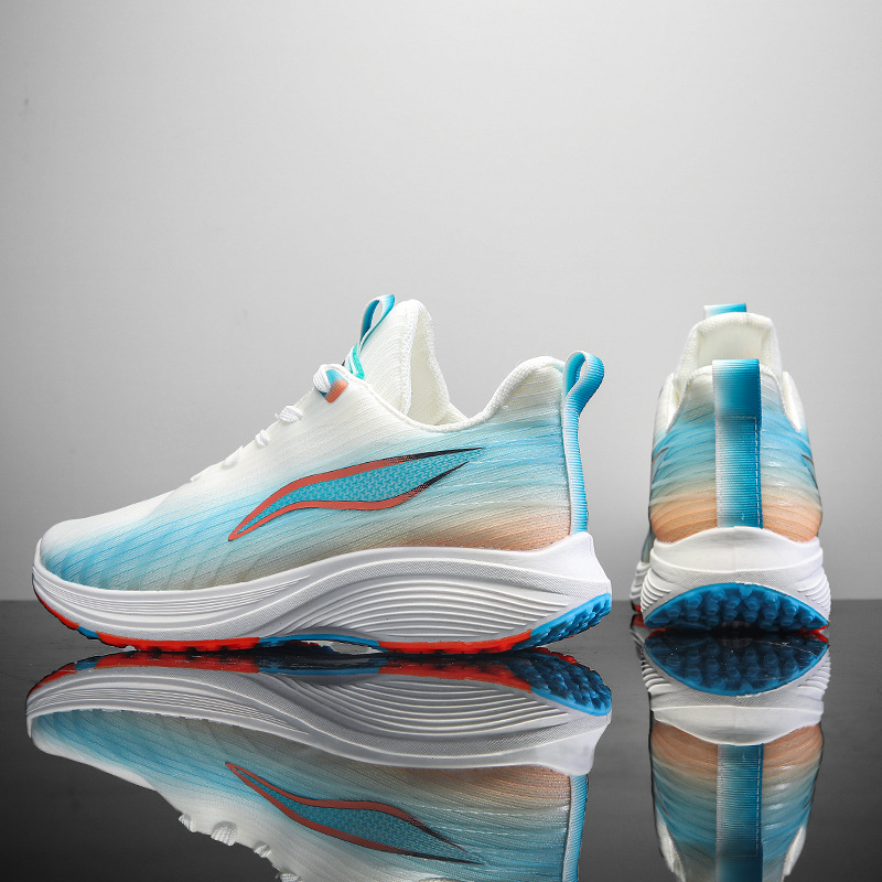 新款男女同款网面透气运动鞋中学生体育课专用防滑软底跑步鞋校园详情6