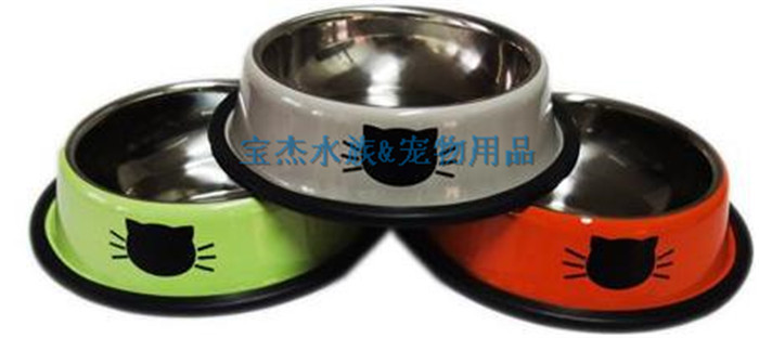 不锈钢宠物碗狗碗 防滑耐摔环保宠物碗 宠物食盆详情7