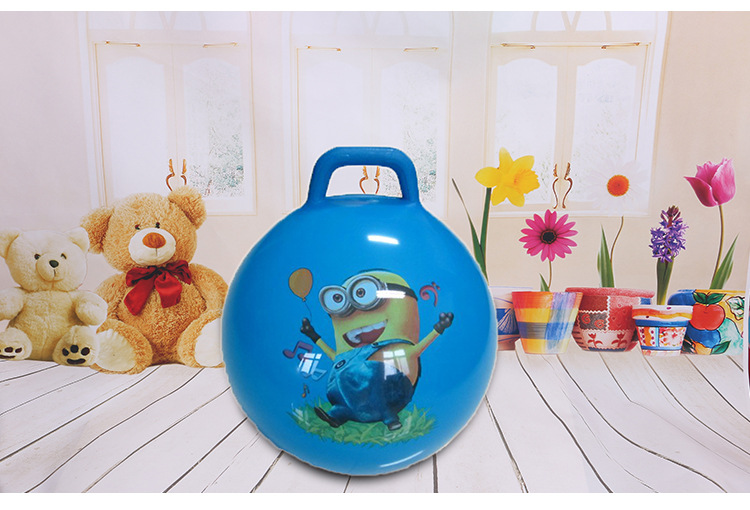 批发加厚手柄球 卡通充气球 儿童热爱手提玩具球 45cm手柄球详情29