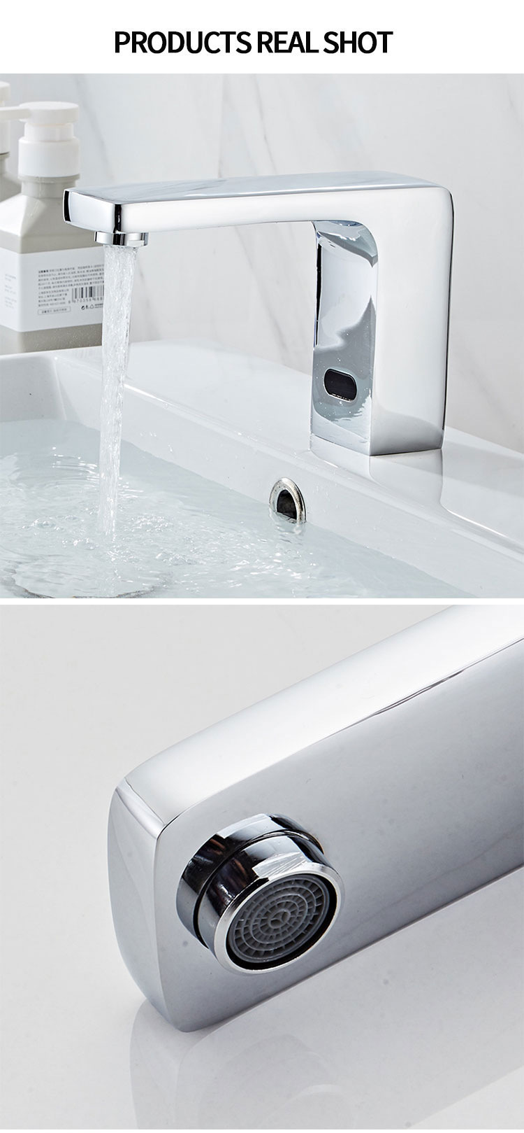 Hotel public infrared hot and cold hand washing machine, smart home sensor faucet, single-cooling fully automatic sensor faucet pic 39