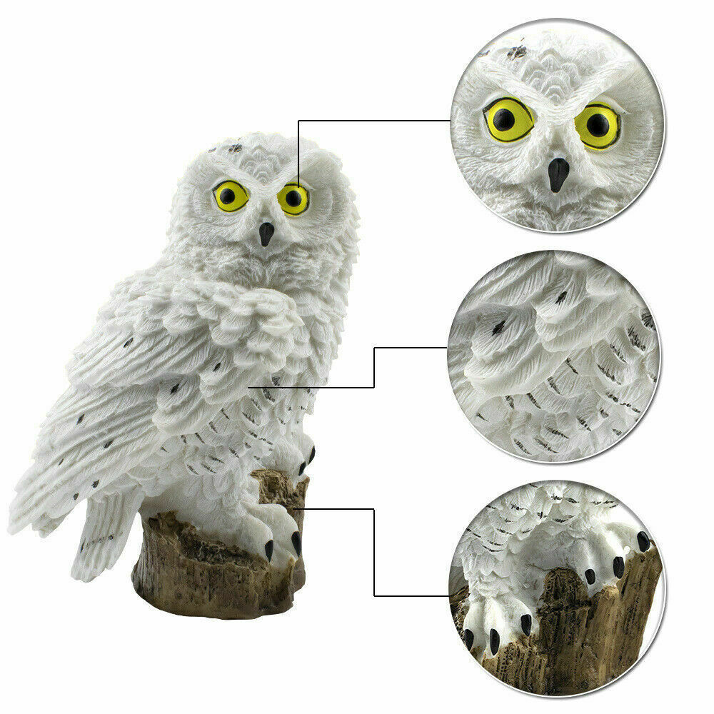 Solar owl lamp, resin garden lamp, outdoor waterproof courtyard landscape decoration, led lawn ground insert lamp pic 6