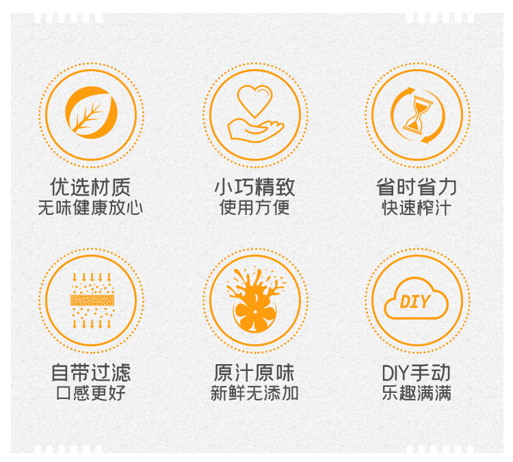 Manual juicer cup, household orange juicer, manual lemon juicer, portable juice squeezer pic 2