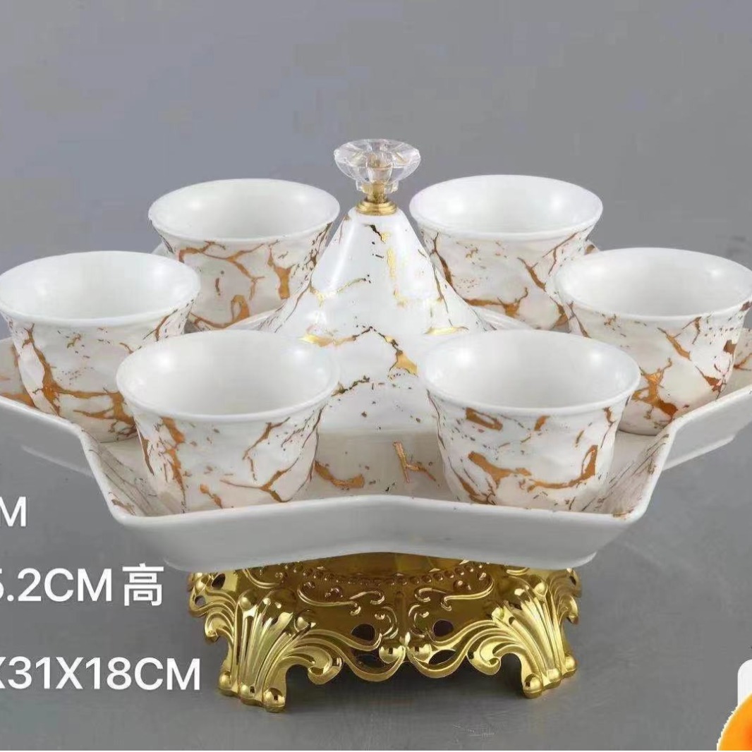 A set of household light luxury and high-end printed bowls, bone China 2024 new style, beautiful ceramic bowls, plates, bowls and tableware pic 9