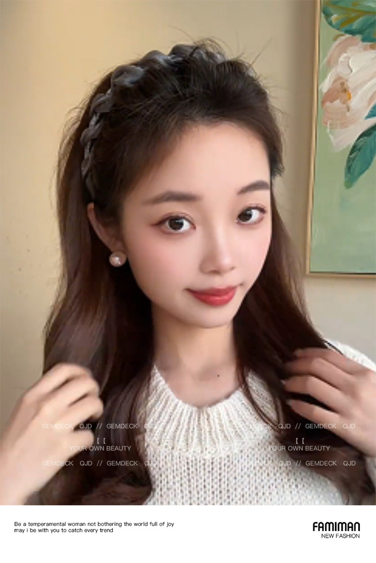 Paris Princess Hairband for Women, 2025 New style, high-end, stylish and fashionable face-washing hairpin, high top headband headwear pic 12