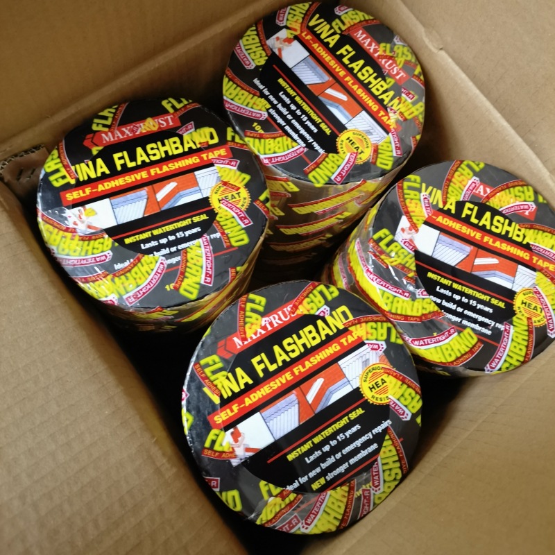 Asphalt self-adhesive waterproof tape, self-adhesive waterproof membrane for color steel tile roof crack leakage repair, asphalt waterproof tape pic 15