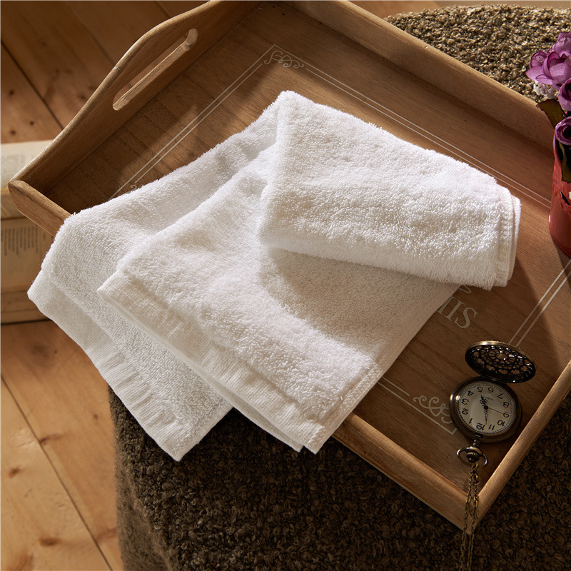 Factory supply of 16-count spiral plain woven pure cotton hotel towels, beauty salon bath towels, hotel and homestay wholesale square towels pic 44