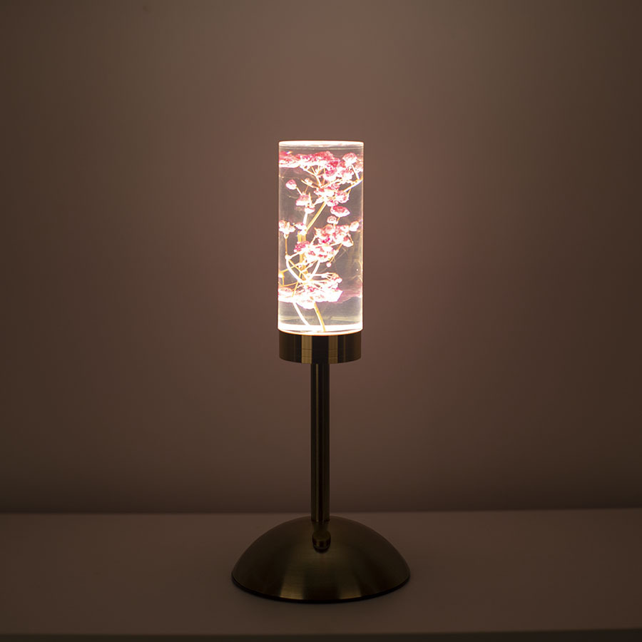 Nuevo immortalflower acrílico lámpara de mesa led creativo pequeña luz nocturna dormitorio lámpara de cabecera ambiente decoración pending crossover pic 19