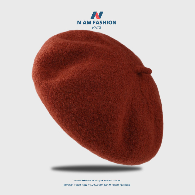 The British retro wool beret is a versatile choice for women in autumn and winter. The Korean version of the fashionable and trendy round face matching beret is now available in other categories pic 4