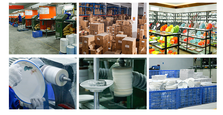 定制密胺圆形盘子平盘餐饮商用仿瓷餐具塑料抗摔自助餐盘西餐盘子详情2